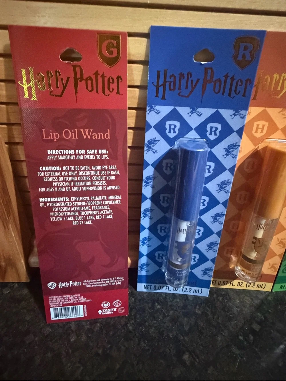 Warner Bros. Harry Potter Lip Oil Set — Red, Blue, Orange & Green Wands